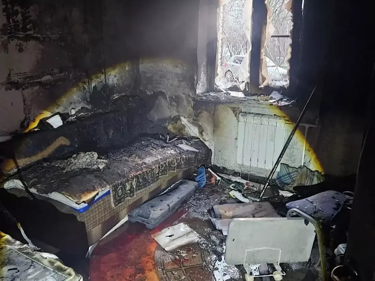 Мужчина сгорел на пожаре в многоэтажке в Ростове