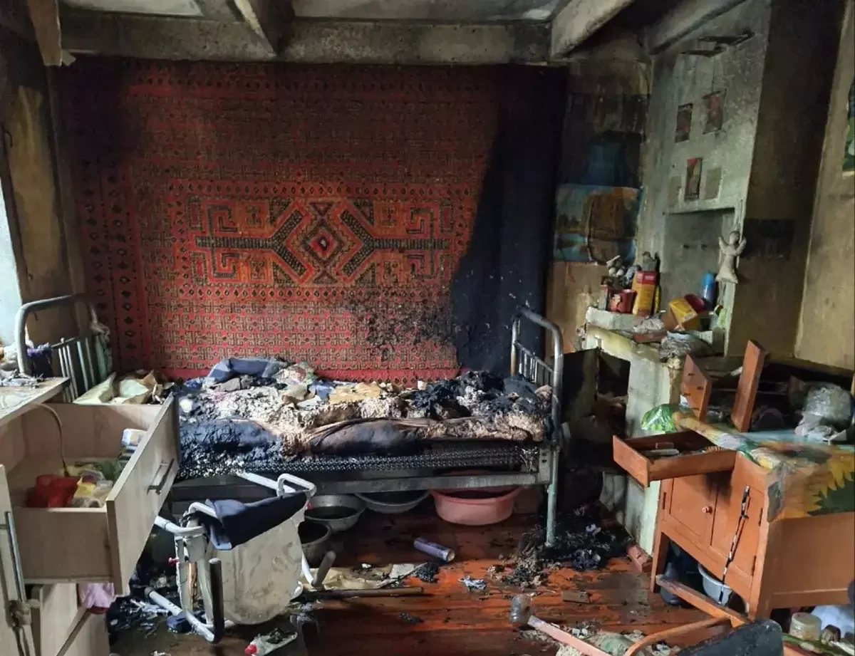 Пожар в Зернограде унес жизнь 91-летней пенсионерки в частном доме