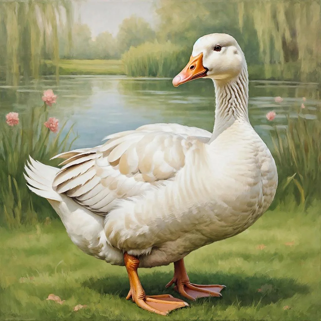 История выжившей и спасшей в зоне СВО поросят гусыни продолжилась в Ростове