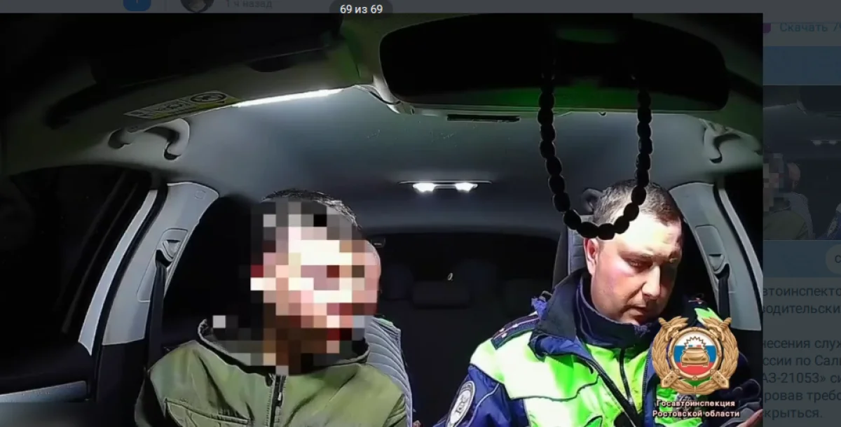 В Сальском районе инспекторы ДПС час преследовали 19 летнего лихача без