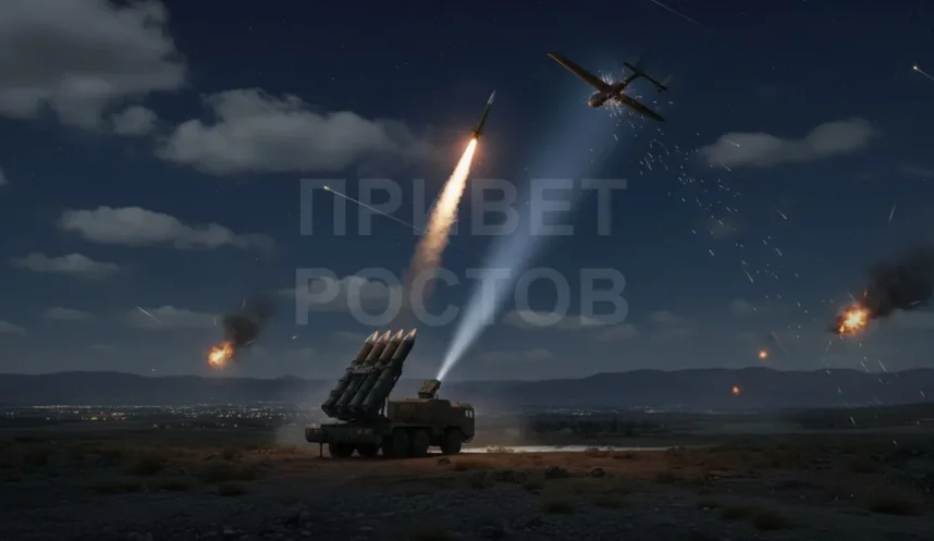 Над Ростовской областью за ночь уничтожили около 20 БПЛА