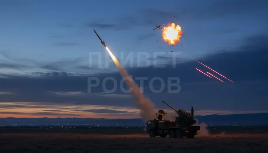 Над Ростовской областью за ночь уничтожили более 80 беспилотников