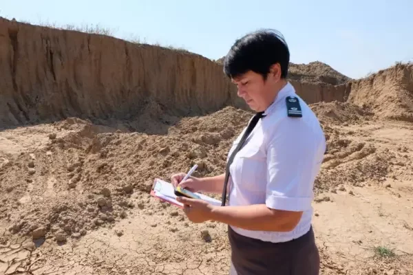 В Ростовской области нашли незаконный карьер на полях
