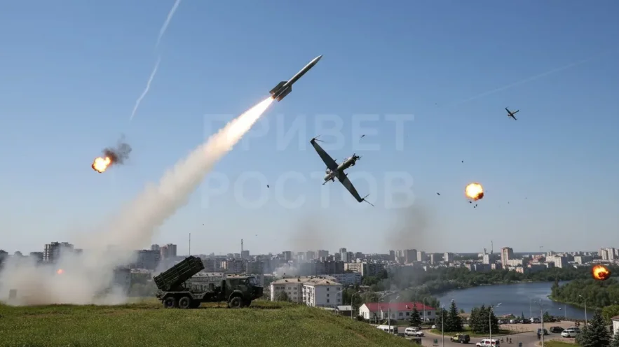 Обломки БПЛА разбили жилой дом в Ростовской области