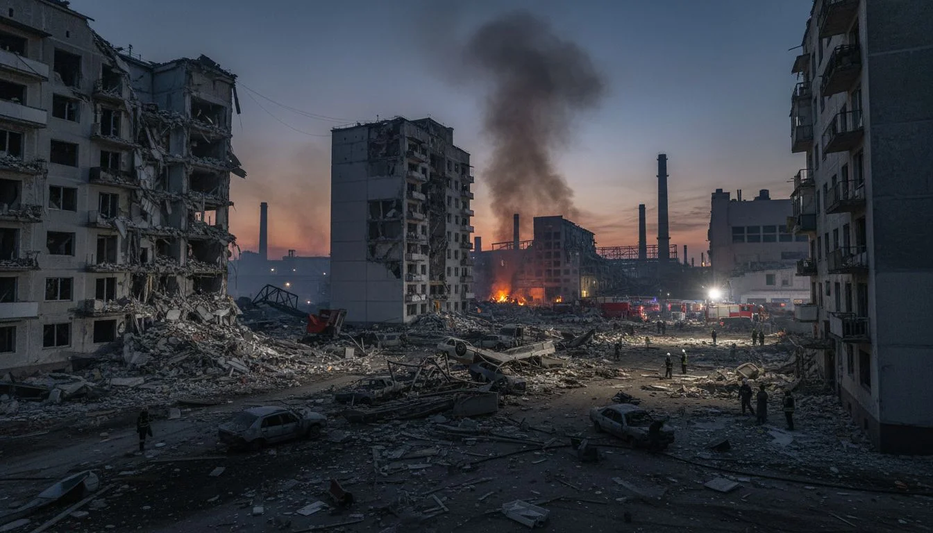 В Таганроге после ночной ракетной атаки повредились несколько домов и предприятий