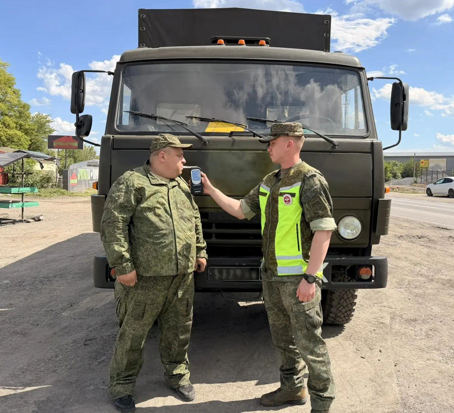 Военная автоинспекция провела мероприятие "Трезвый водитель"