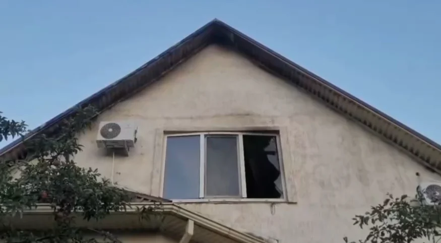 Появилось видео с места атаки БПЛА на детский центр в Краснодаре