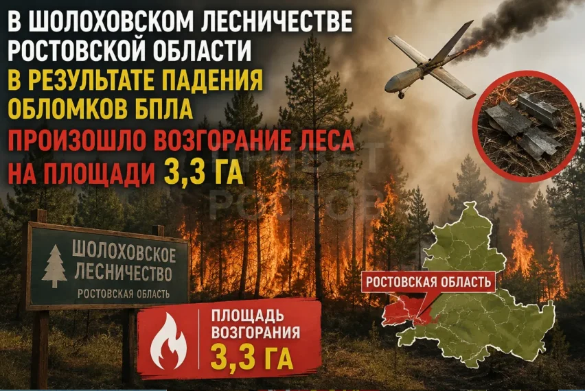 Горит лес и повреждены дома: Ростовская область пережила очередную ночную атаку
