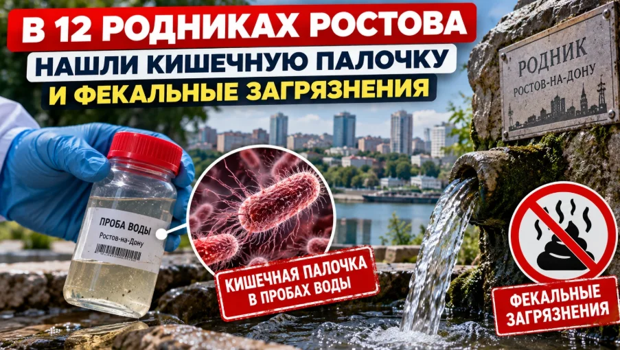В 12 родниках Ростова нашли кишечную палочку и фекальные загрязнения
