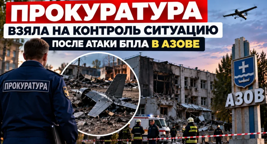 Прокуратура взяла под контроль последствия атаки БПЛА в Азове