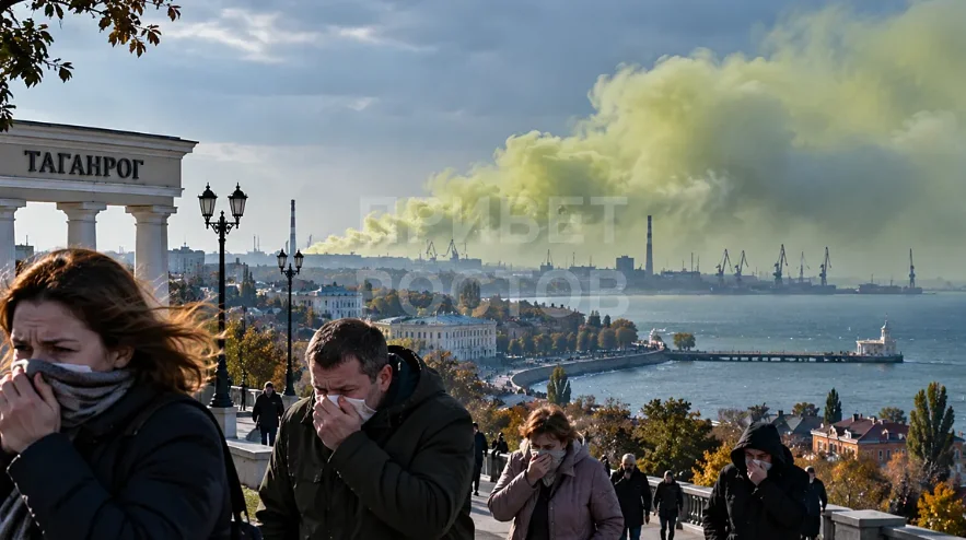Жители Таганрога массово сообщают о запахе аммиака в воздухе
