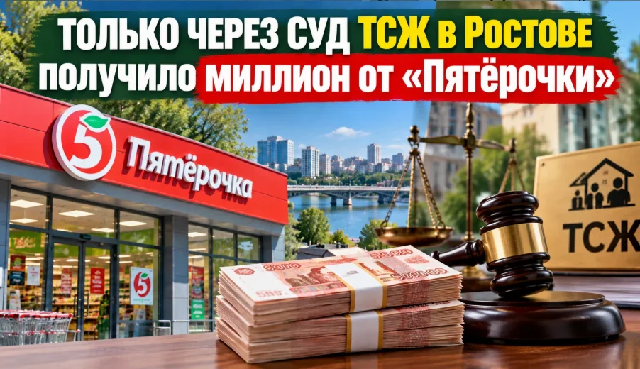 Только через суд ТСЖ в Ростове получило миллион от «Пятёрочки»