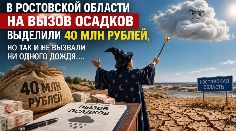 В Ростовской области на вызов осадков выделили 40 млн, ни одного дождя не вызвали